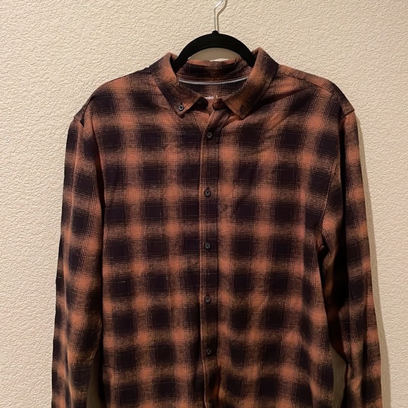 Men’s flannel check shirt, size Large - Picture 2 of 3